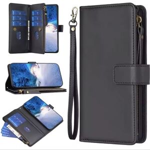 Black Wallet Phone Case For Samsung A32 4G